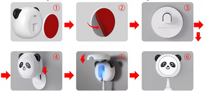 Esterilizador de cepillo de dientes de fácil instalación